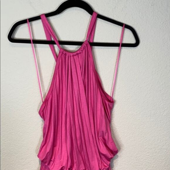 Trina Turk Nob Hill Halter Sleeveless Romper Cactus Flower Pink Size XS - Picture 7 of 12